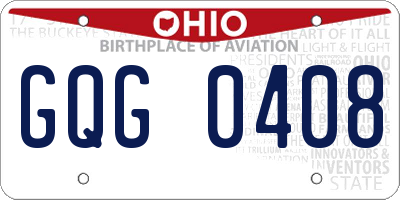 OH license plate GQG0408