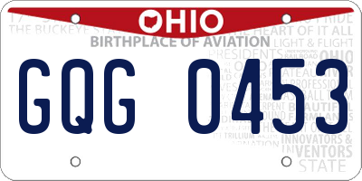 OH license plate GQG0453