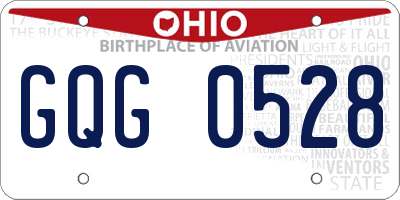 OH license plate GQG0528