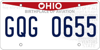 OH license plate GQG0655