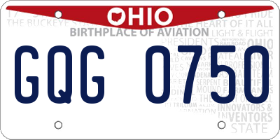 OH license plate GQG0750