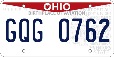 OH license plate GQG0762