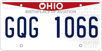 OH license plate GQG1066