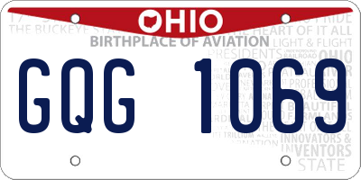 OH license plate GQG1069