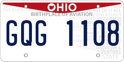 OH license plate GQG1108