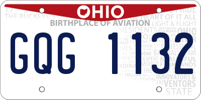 OH license plate GQG1132