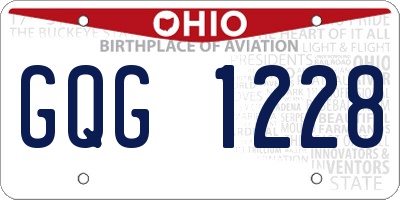 OH license plate GQG1228