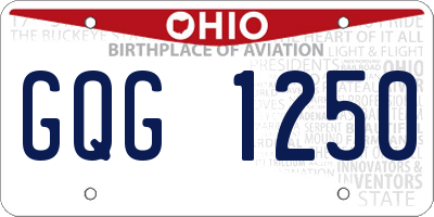 OH license plate GQG1250