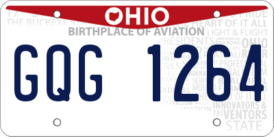 OH license plate GQG1264