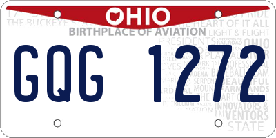 OH license plate GQG1272