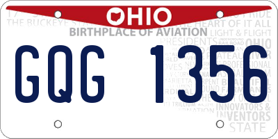 OH license plate GQG1356