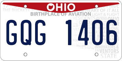 OH license plate GQG1406