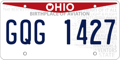 OH license plate GQG1427