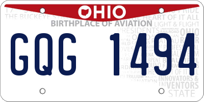 OH license plate GQG1494
