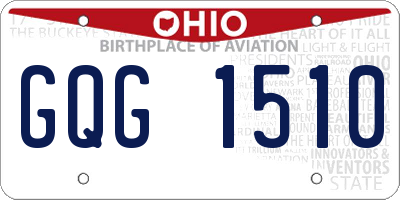 OH license plate GQG1510
