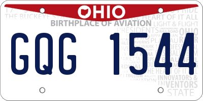 OH license plate GQG1544