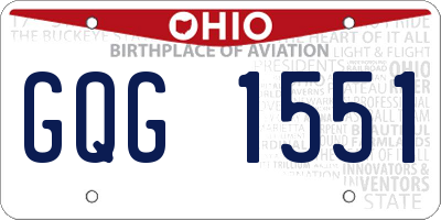OH license plate GQG1551