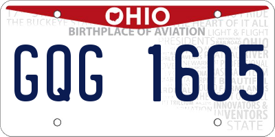 OH license plate GQG1605