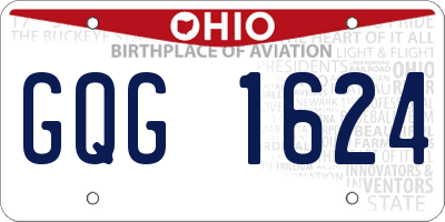 OH license plate GQG1624