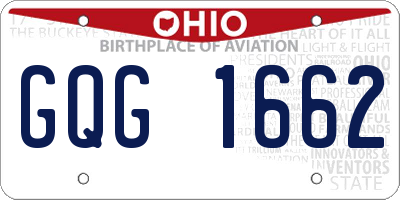 OH license plate GQG1662