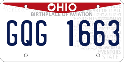 OH license plate GQG1663