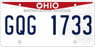 OH license plate GQG1733