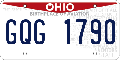 OH license plate GQG1790