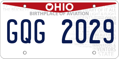 OH license plate GQG2029