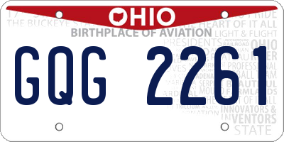 OH license plate GQG2261