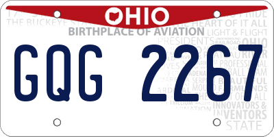 OH license plate GQG2267