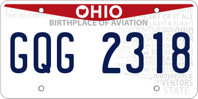 OH license plate GQG2318