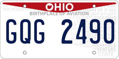 OH license plate GQG2490