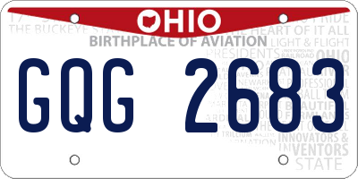 OH license plate GQG2683