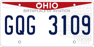 OH license plate GQG3109