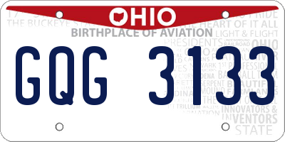 OH license plate GQG3133