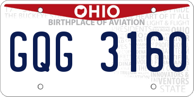 OH license plate GQG3160