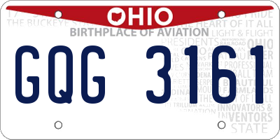OH license plate GQG3161