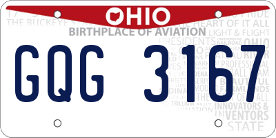 OH license plate GQG3167