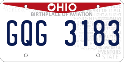 OH license plate GQG3183