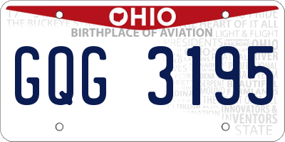 OH license plate GQG3195