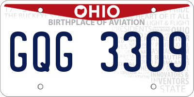 OH license plate GQG3309