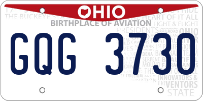 OH license plate GQG3730