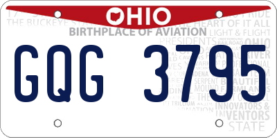 OH license plate GQG3795