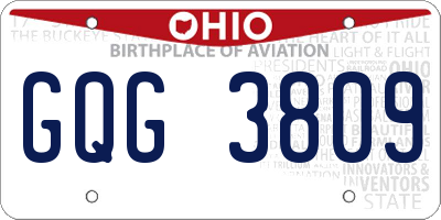 OH license plate GQG3809