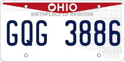 OH license plate GQG3886
