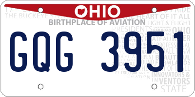 OH license plate GQG3951