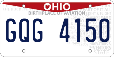 OH license plate GQG4150