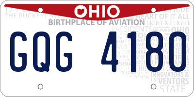 OH license plate GQG4180
