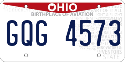 OH license plate GQG4573