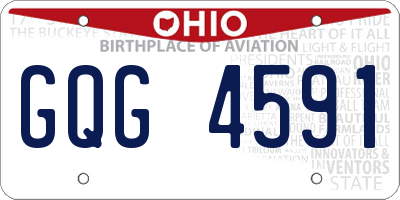 OH license plate GQG4591